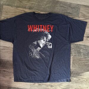 Whitney Houston Graphic face T-Shirt in Dark Gray size‎ 3XL